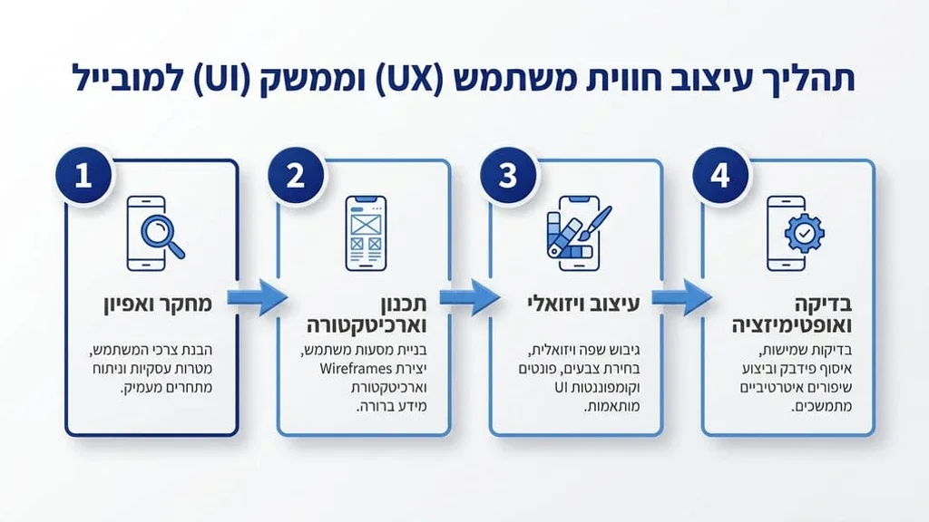 עיצוב חווית משתמש וממשק משתמש לאתרים